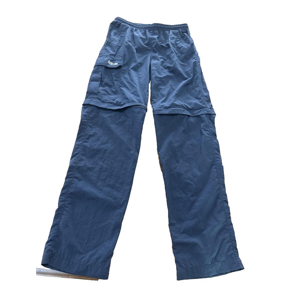 JACK WOLFSKIN Switchbacks zip offs Blue Hiking Pants Kids Size 12-13 Years